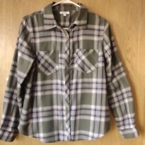 Maurices Cabin Plaid Flannel Shirt Size M